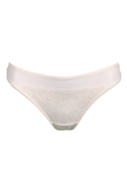 Sexy Lingerie for Women with Stockings Heart of Glass Tanga - Ivory