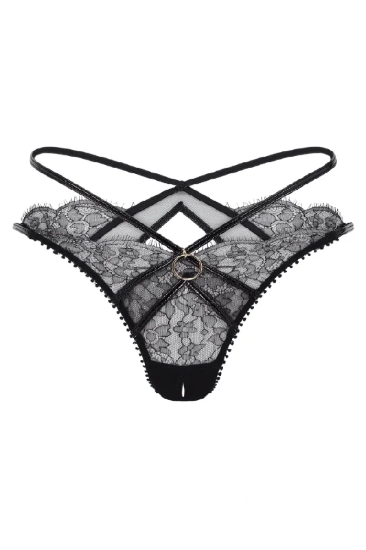 Designer Lingerie Sets for Women Foxie Ouvert - Black