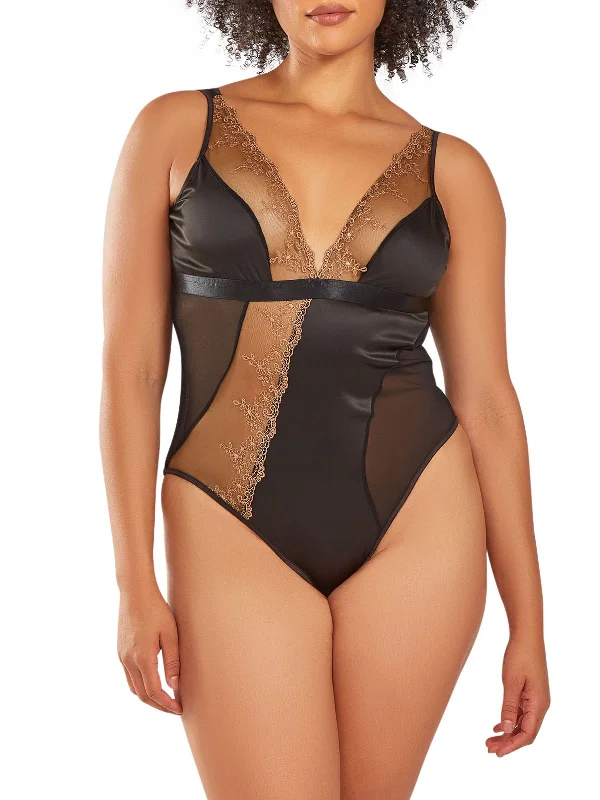 Elegant French Lace Lingerie for Women Women's Salma Plus Size Teddy Lingerie