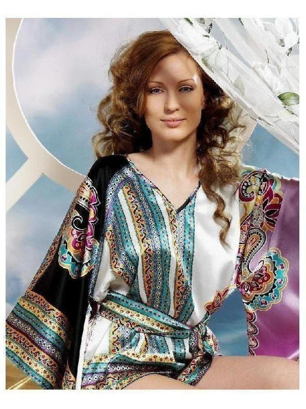 Lingerie Gift Sets for Women GISELE A ~ Sensual Elegance in her hand painted silk kimono