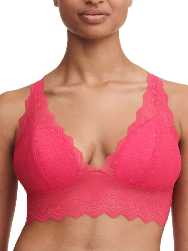 Breathable Bamboo Lingerie for Women Georgia Padded Bralette - Lipstick Pink