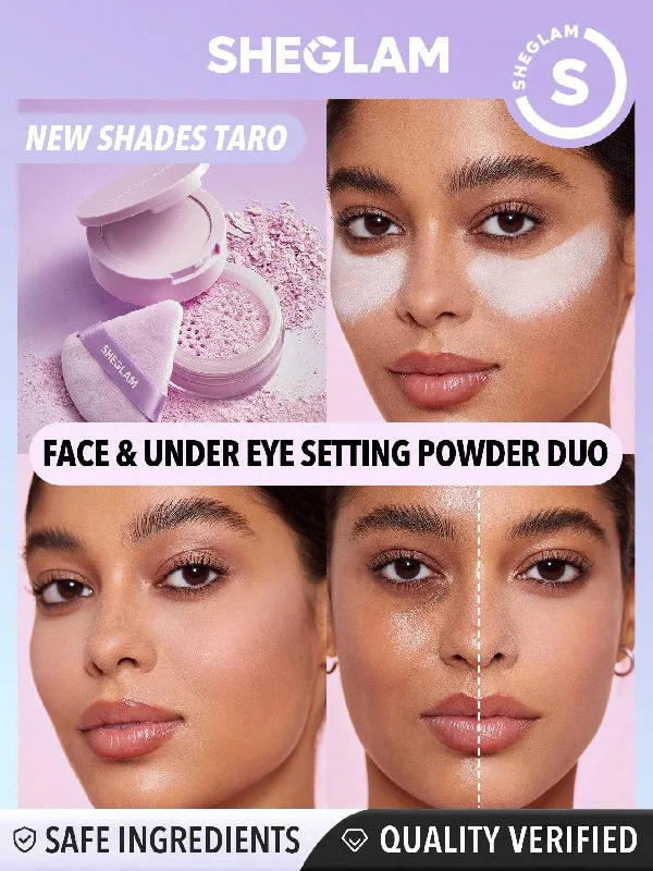 Women's Everyday Wear Lingerie SHEGLAM Insta-Ready Face & Under Eye Setting Powder Duo Women's Everyday Wear Lingerie SHEGLAM Insta-Ready Face & Under Eye Setting Powder Duo