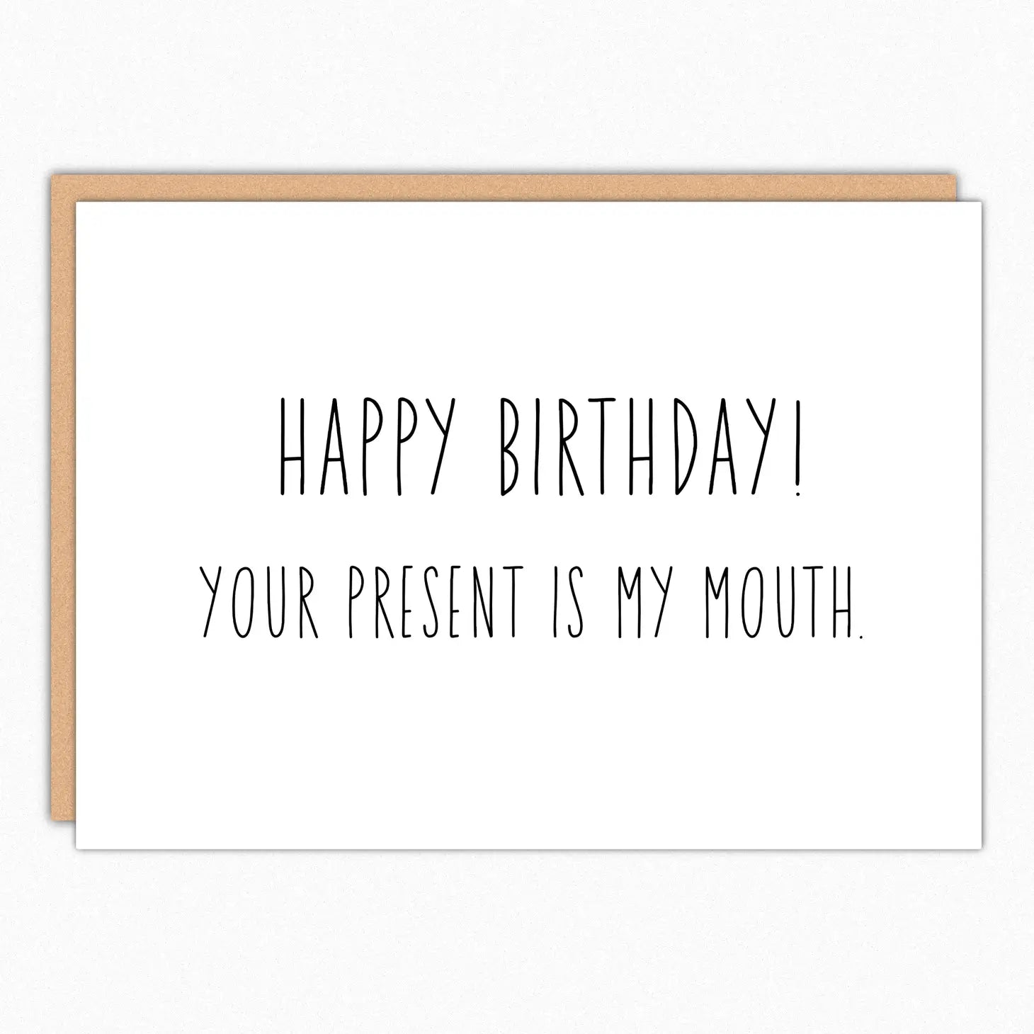 Women's Sheer Lingerie Nightgowns Your Present is My Mouth Card