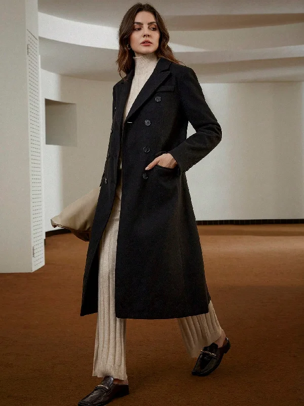 Women's High Waist Lingerie Bodysuits Modichic Elegant Commuter Minimalist Versatile Office Lady Style Cinched Waist Double-Breasted Wool Blend Long Coat Women's High Waist Lingerie Bodysuits Modichic Elegant Commuter Minimalist Versatile Office Lady Style Cinched Waist Double-Breasted Wool Blend Long Coat