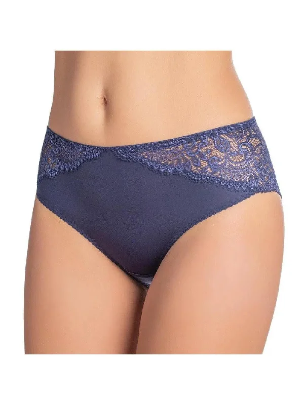 Women's string briefs with a metallic accentDark Blue Viktoria Briefs Style #13232
