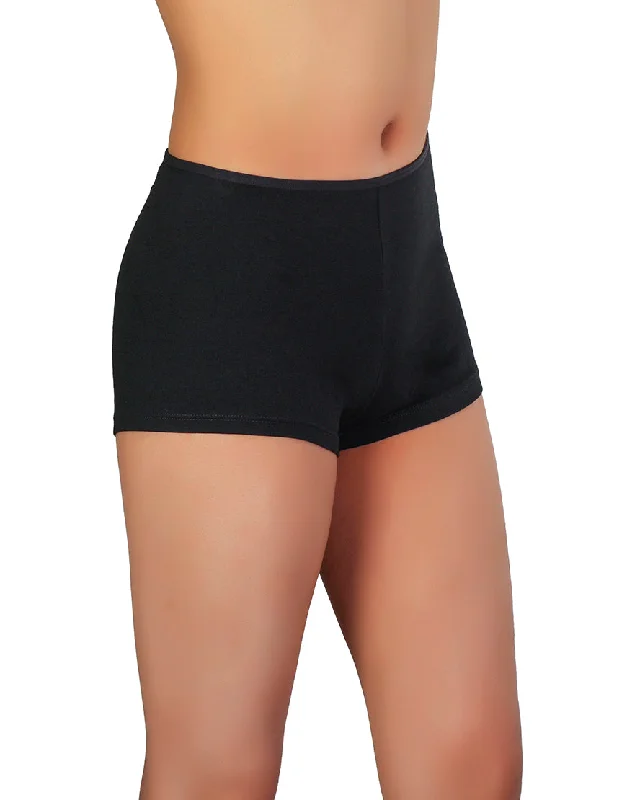 Women's cotton briefs for everyday comfortLOSHA SUPER SOFT COTTON BOY SHORTS BRIEF-BLACK Women's cotton briefs for everyday comfortLOSHA SUPER SOFT COTTON BOY SHORTS BRIEF-BLACK