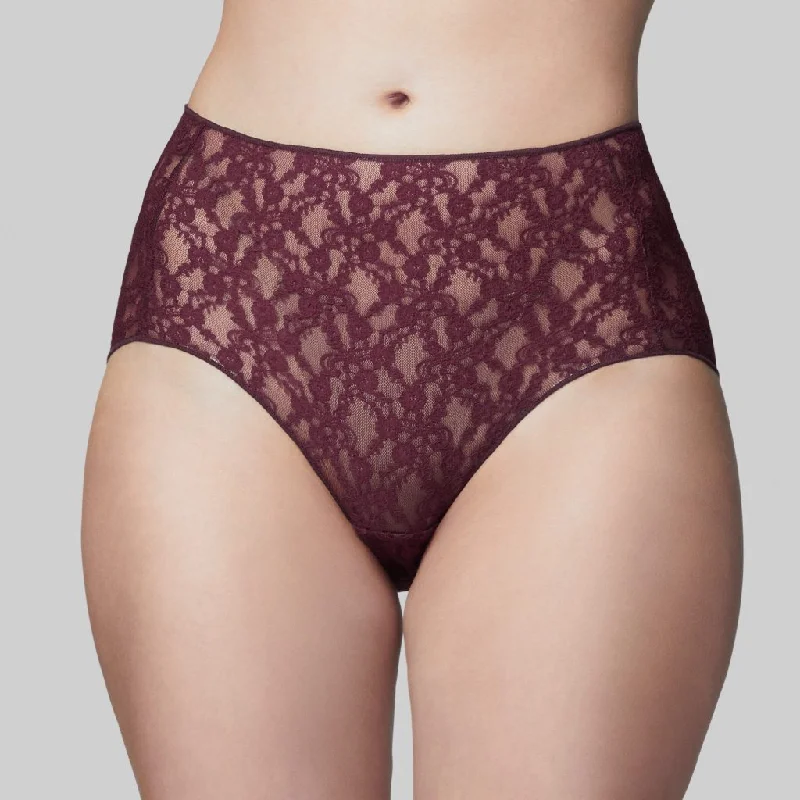 Women's thong briefs with a beaded waistbandThe Knicker - Classic Lace Full Brief