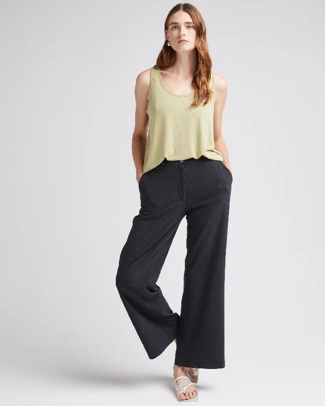 Women's Rustic Cotton Wide Leg Trouser