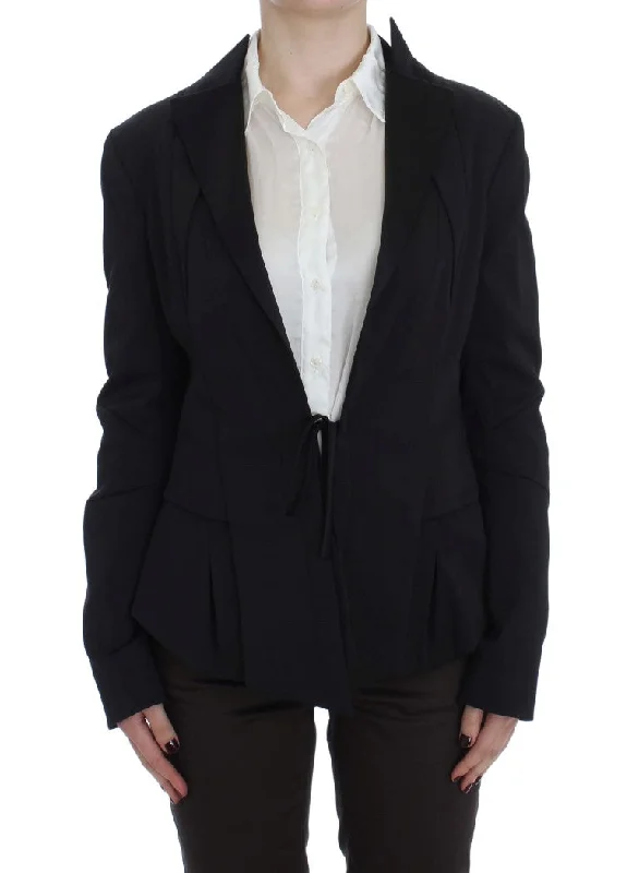 Exte  Stretch Single Breasted Blazer Women's Jacket