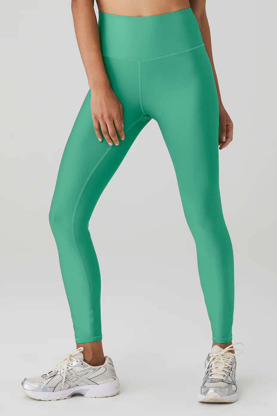 Color - block bikini briefs for a modern styleAlo Yoga Women's High Waist Airlift 7/8 Leggings - Lettuce Green Color - block bikini briefs for a modern styleAlo Yoga Women's High Waist Airlift 7/8 Leggings - Lettuce Green