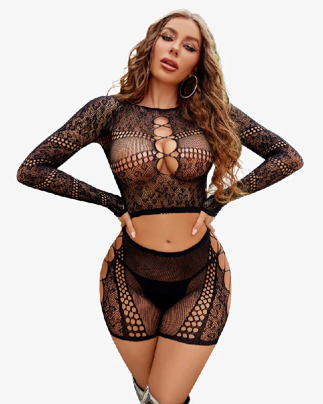 cheeky panty women bra and panty sets for a flirty styleFishnet Two Piece Lingerie Set cheeky panty women bra and panty sets for a flirty styleFishnet Two Piece Lingerie Set