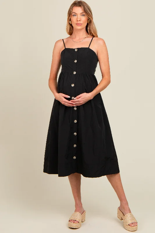 maternity and nursing combined women nursing braBlack Sleeveless Button Down Maternity Midi Dress maternity and nursing combined women nursing braBlack Sleeveless Button Down Maternity Midi Dress