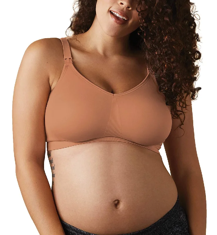 new mom's first women nursing braBRAVADO! DESIGNS Body Silk Seamless Nursing Softcup (1401) - Cinnamon