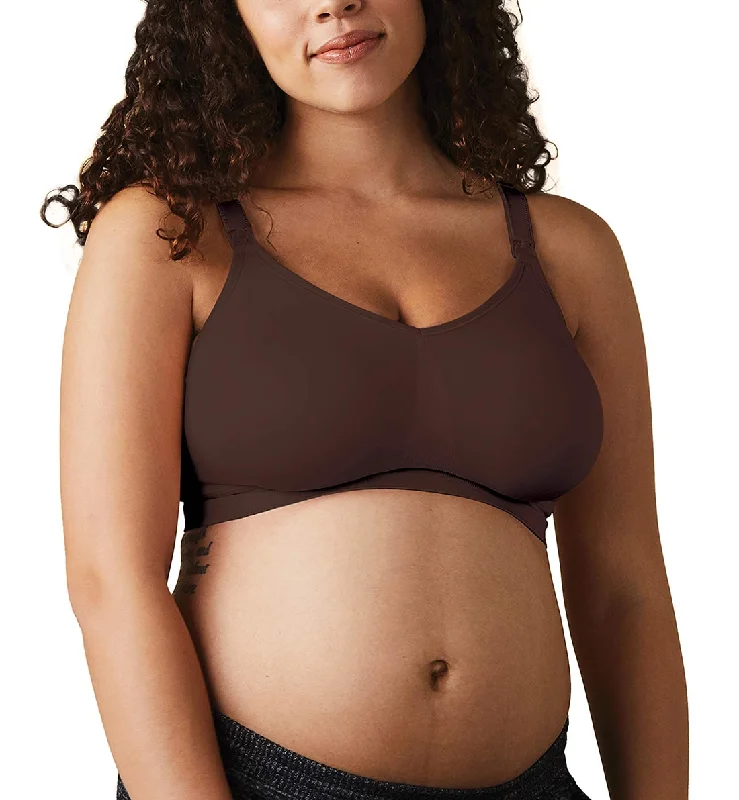 plus size women nursing braBRAVADO! DESIGNS Body Silk Seamless Nursing Softcup (1401) - Cocoa