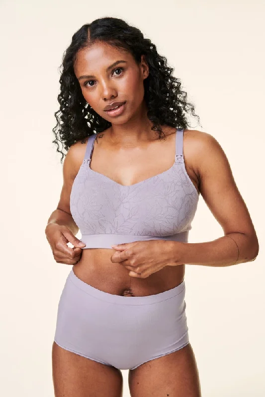 adjustable strap women nursing braBravado Grey Intrigue Balconette Nursing Bra