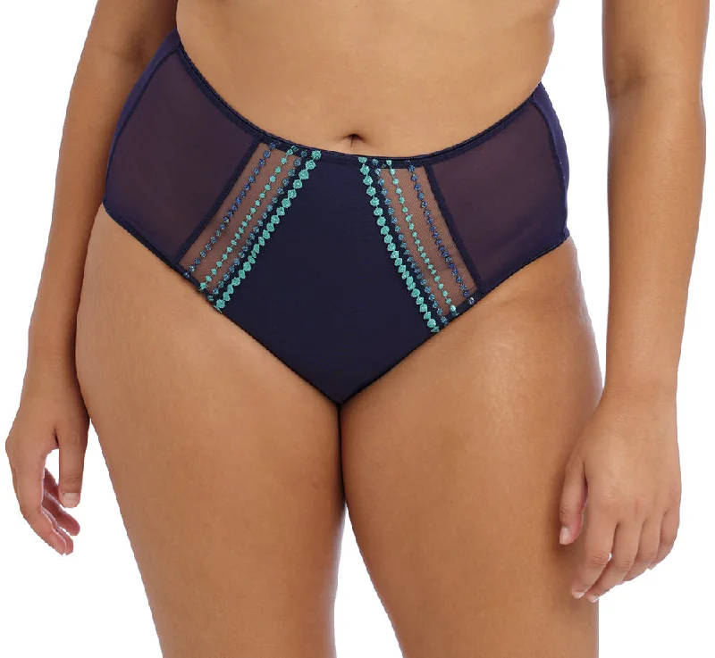 coordinating women bra and panty sets with outerwearElomi Matilda Siren Song Blue Full Brief Panty 8906