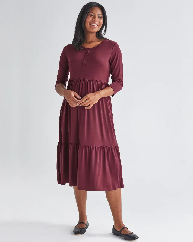 supportive women nursing bra for large bustsEssential Maternity Midi Dress in Burgundy supportive women nursing bra for large bustsEssential Maternity Midi Dress in Burgundy
