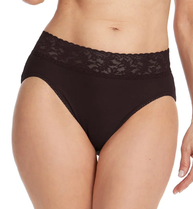 Bikini briefs with a side - knot detailHanky Panky Cotton French Brief with Lace (892461) - Black Bikini briefs with a side - knot detailHanky Panky Cotton French Brief with Lace (892461) - Black