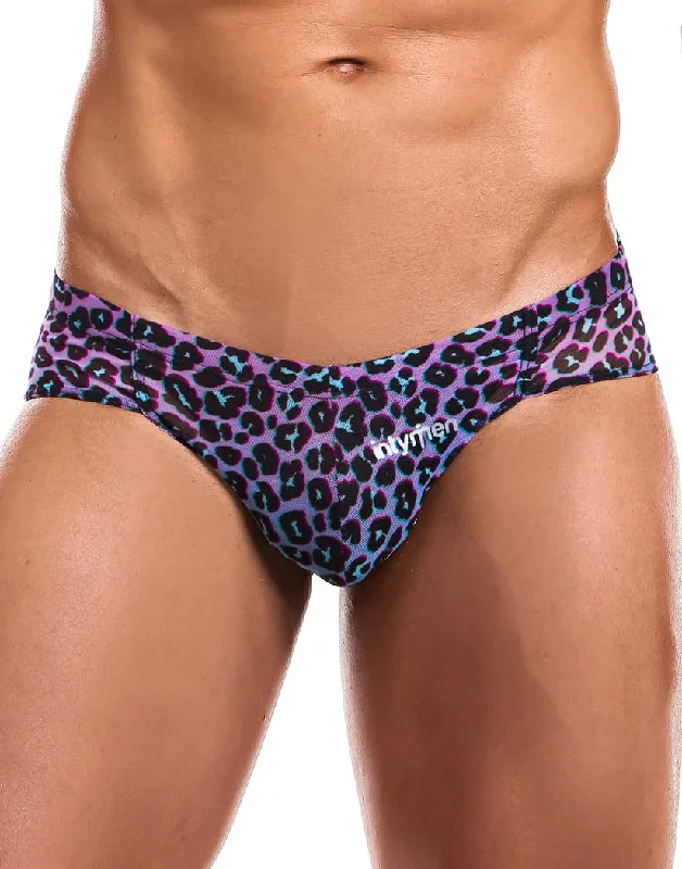 Quick - dry bikini briefs for beach activities​Intymen Leopard Print Bikini INI025