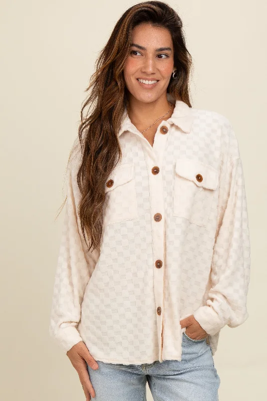 anti - bacteria women nursing braIvory Checker Plaid Button Down Shirt