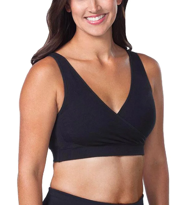 breathable fabric women nursing braLeading Lady Harmony Dreamy Comfort Cotton Crossover Bra (4011) - Jet Black breathable fabric women nursing braLeading Lady Harmony Dreamy Comfort Cotton Crossover Bra (4011) - Jet Black