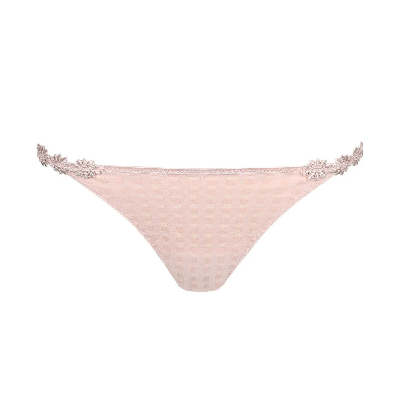 Ruffled bikini briefs for a flirty look​Marie Jo Avero Pearly Pink String Brief 0500412
