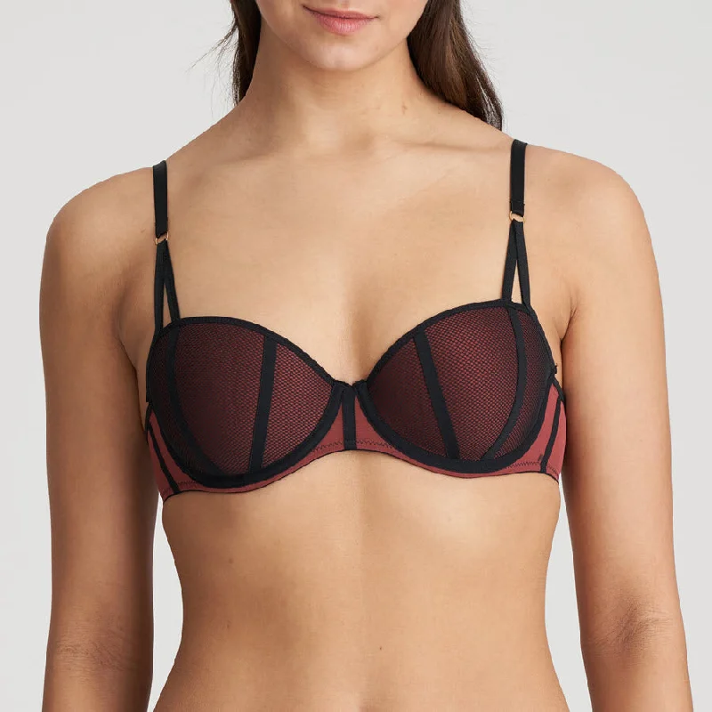 printed women bra and panty sets with floral patternsMarie Jo Fezz Italian Brown Padded Balcony Bra 0122329 printed women bra and panty sets with floral patternsMarie Jo Fezz Italian Brown Padded Balcony Bra 0122329