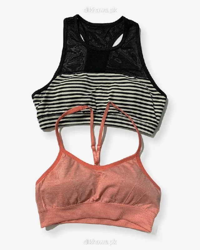 Breathable non wired bras made of cottonPack Of 2 - Impact Non Padded Sports Bra Ladies Jogging Bra Imported Stocklot Branded Sports Bra Breathable non wired bras made of cottonPack Of 2 - Impact Non Padded Sports Bra Ladies Jogging Bra Imported Stocklot Branded Sports Bra