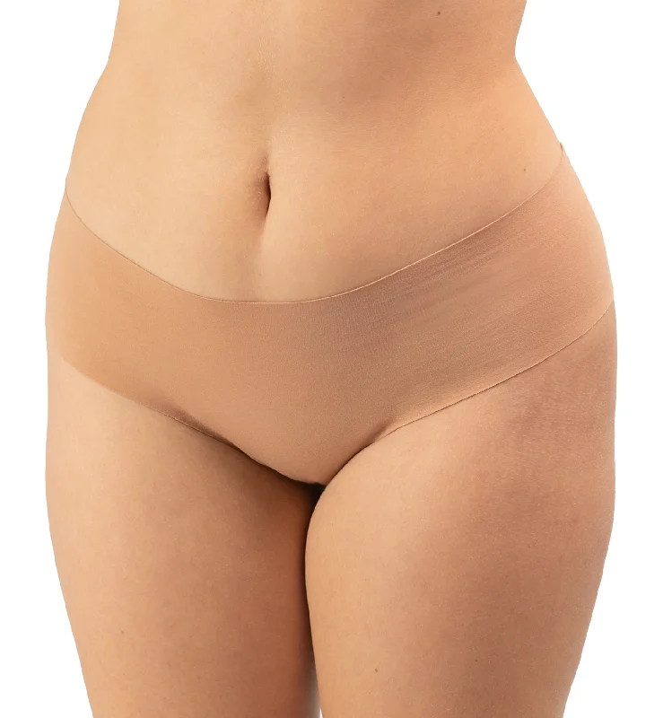 Embroidered bikini briefs with beadwork​Panty Promise Mid Rise Bikini - Sand