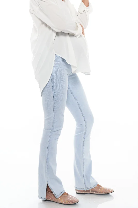 nursing bra for twins momsKeep It Going Split Hem Jean