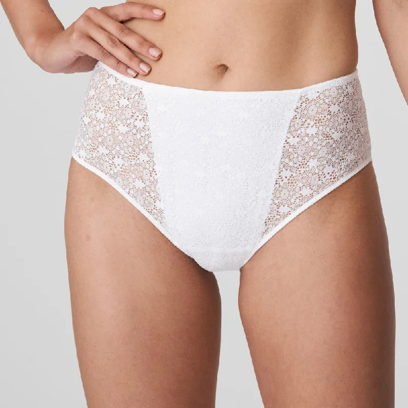 Bikini briefs with a high - waist and cheeky backPrimaDonna Epirus Full Brief White 0541971 Bikini briefs with a high - waist and cheeky backPrimaDonna Epirus Full Brief White 0541971