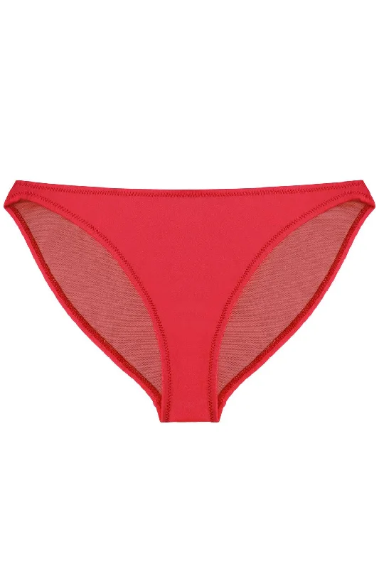 Bikini briefs made of stretchy fabric​Tonic Red bikini bottom