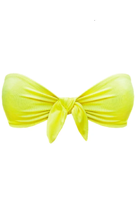 Micro bikini briefs for a daring style​Tonic Yellow bandeau
