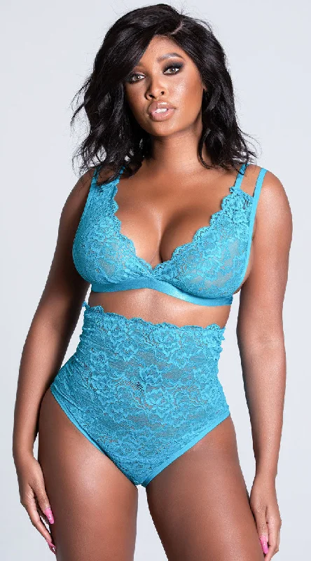 quick dry women bra and panty sets for active lifestylesWhat Blue You Say Bra Set