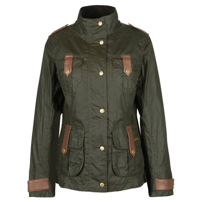 Barbour Premium Defence Ladies Wax Jacket - Archive Olive/Ancient