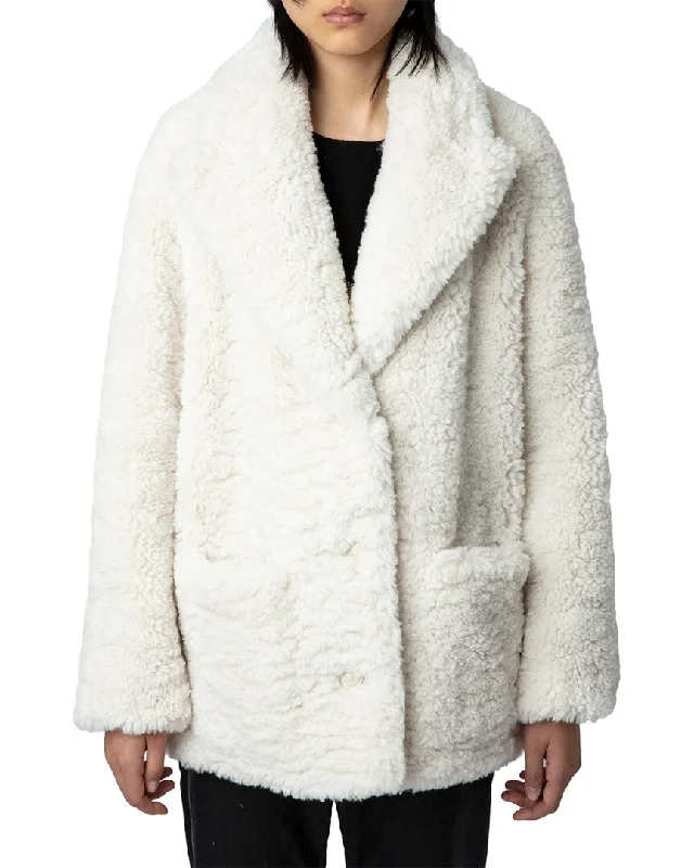 Zadig & Voltaire Fleur Soft Curly Coat