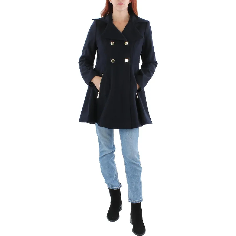 Laundry by Shelli Segal Womens Wool Blend Lightweight Pea Coat