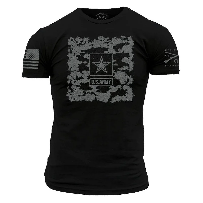 Army - Men's Stealth Camo Tee - Black