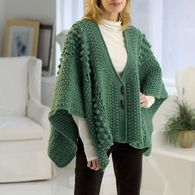 Free Aran Toggle Wrap Pattern