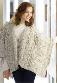 Free Aran Wrap Knit Pattern