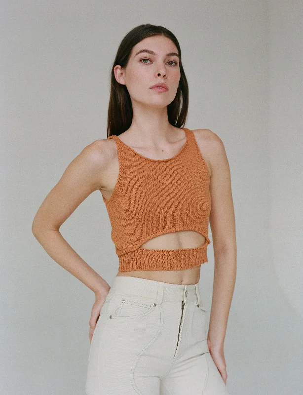 SINTRA SLIT TOP IN BURNT ORANGE