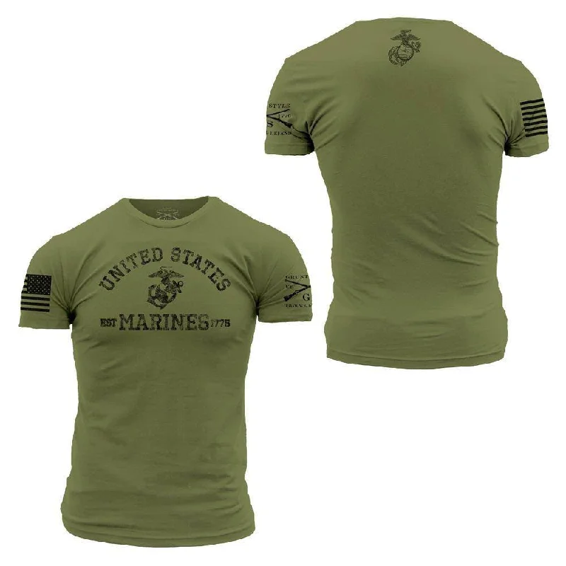 USMC - Est. 1775 T-Shirt - Military Green