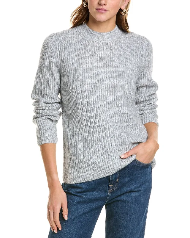 Vince Shaker Rib Wool & Alpaca-Blend Sweater