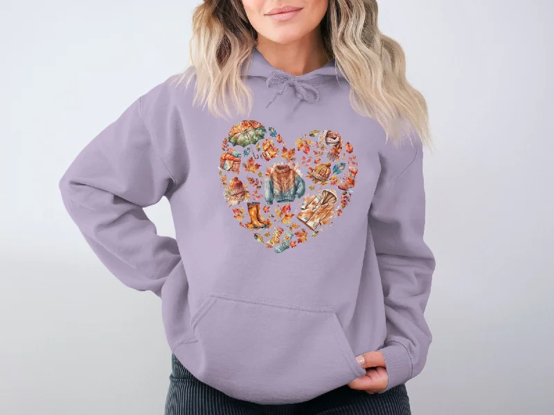 Fall heart Organic Cotton Hoodie