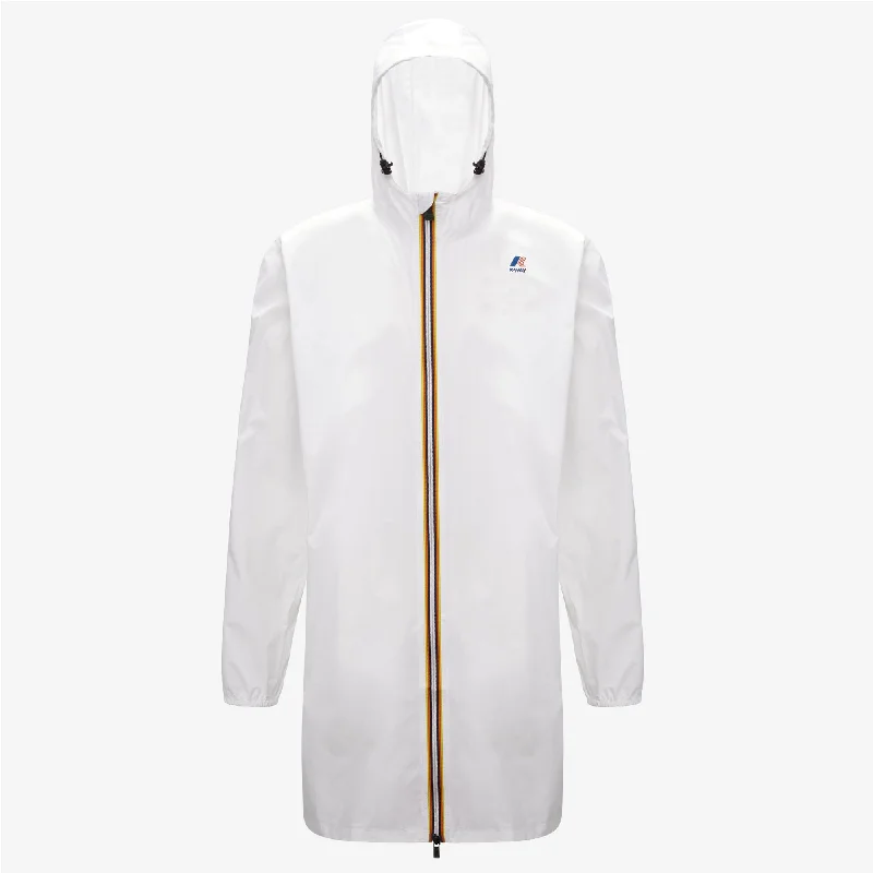 Eiffel - Unisex Waterproof Packable Long Rain Jacket in White