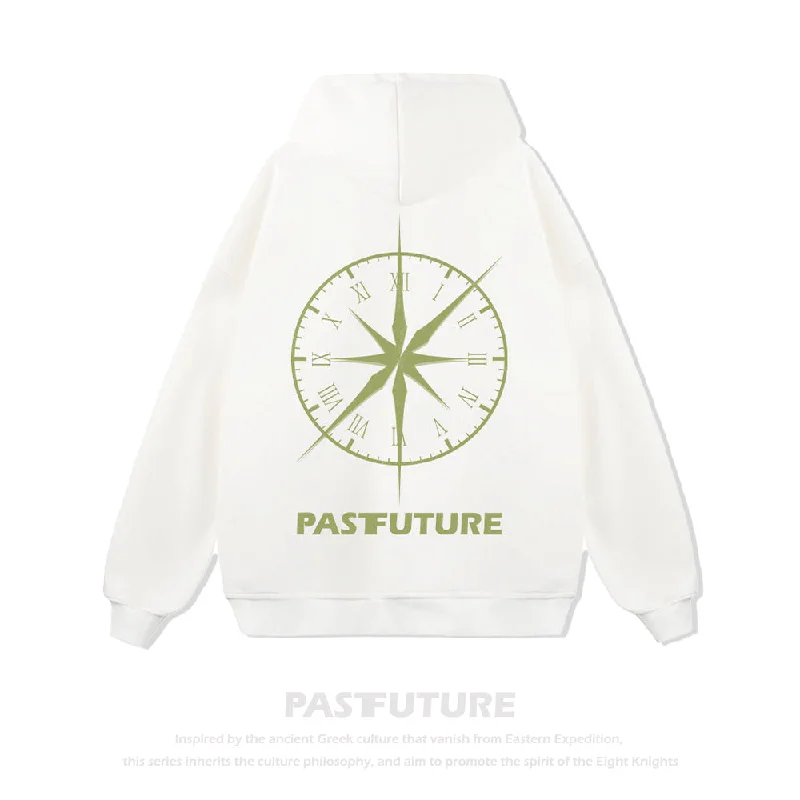 Past Future | Clock Logo Big Element Hoodie