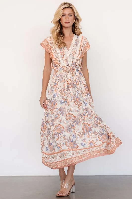 Maggie Maxi Dress | Cream Multi