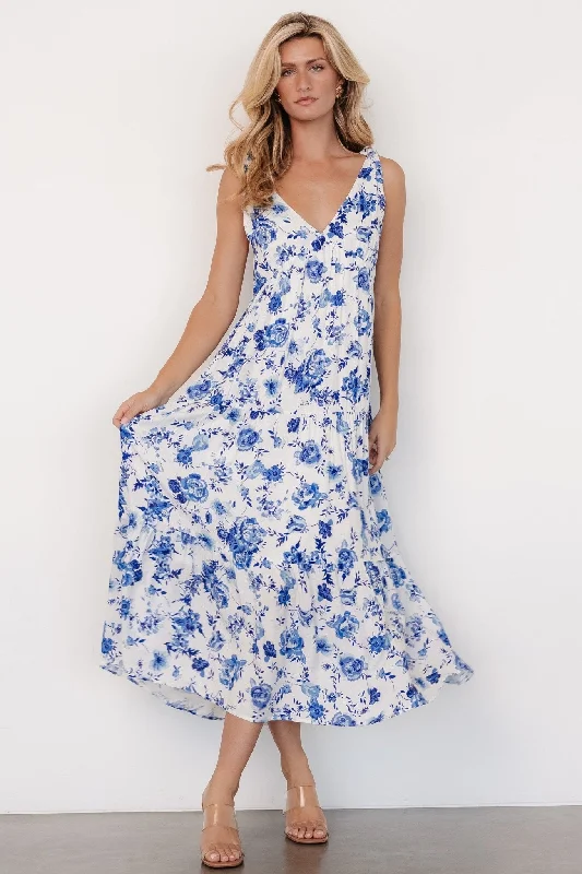 Mariah Tank Dress | Blue Floral