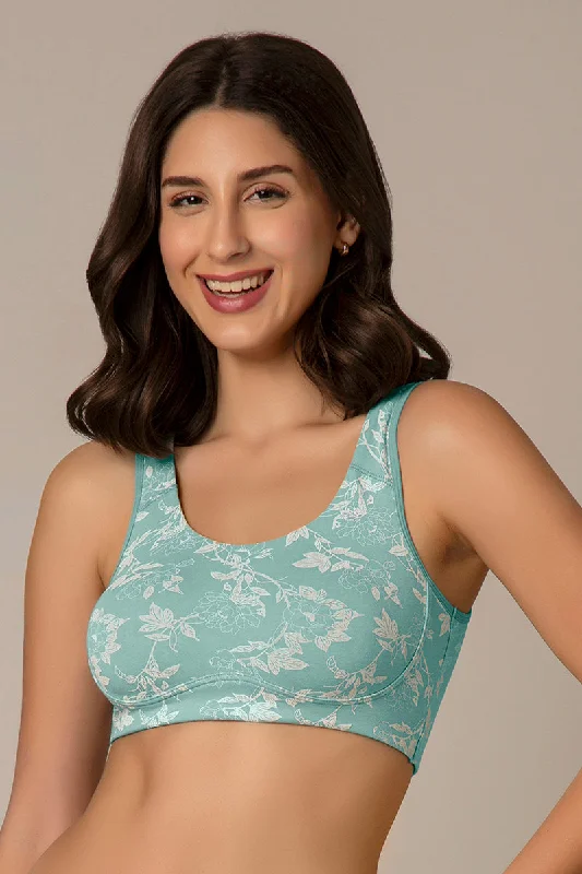 sports bras for high impact workoutsAll Day Lounge Solid Non Padded Non-Wired Bra - Jiao Floral Print sports bras for high impact workoutsAll Day Lounge Solid Non Padded Non-Wired Bra - Jiao Floral Print