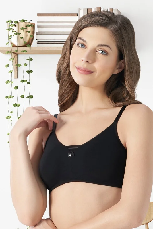 bralette sports bras for light exerciseAll Day Pretty Non-padded Non-wired Support Bra - Black bralette sports bras for light exerciseAll Day Pretty Non-padded Non-wired Support Bra - Black